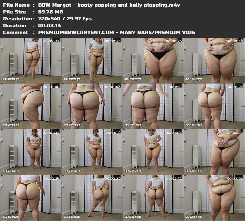 BBW Margot - booty popping and belly plopping thumbnails