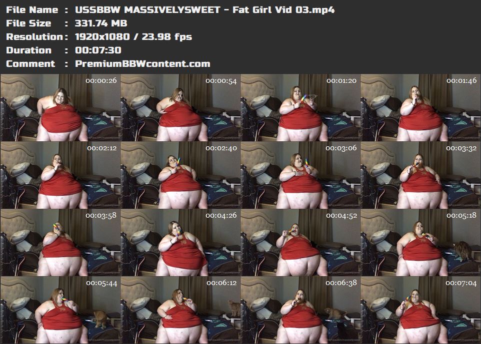 USSBBW MASSIVELYSWEET - Fat Girl Vid 03 thumbnails