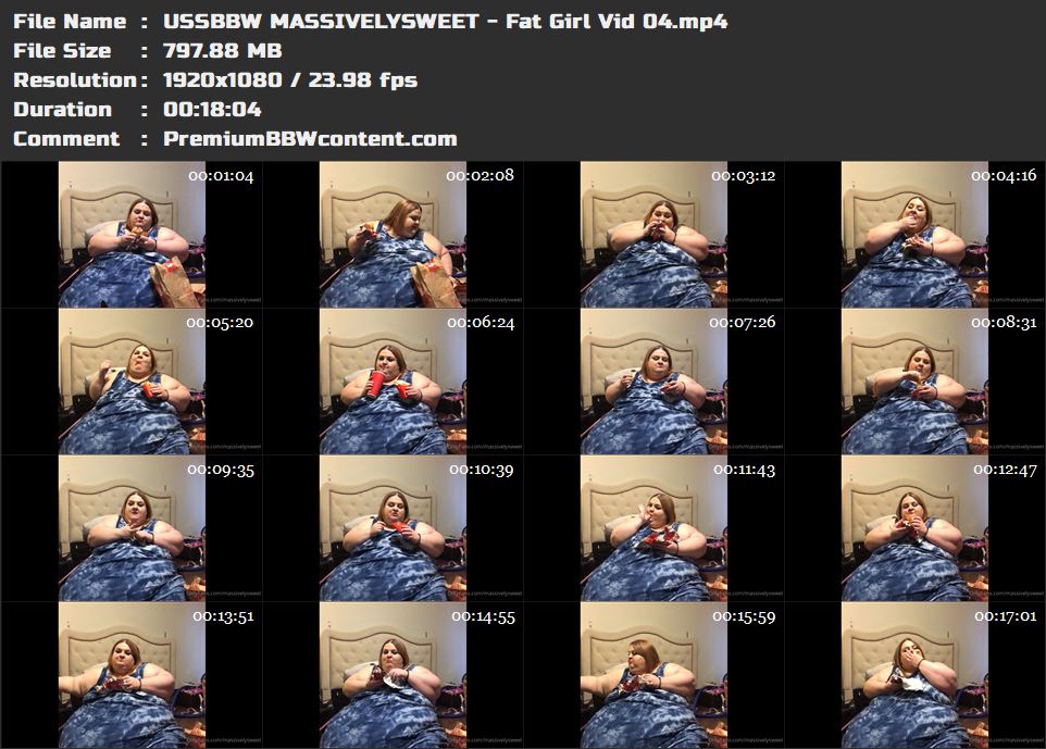 USSBBW MASSIVELYSWEET - Fat Girl Vid 04 thumbnails