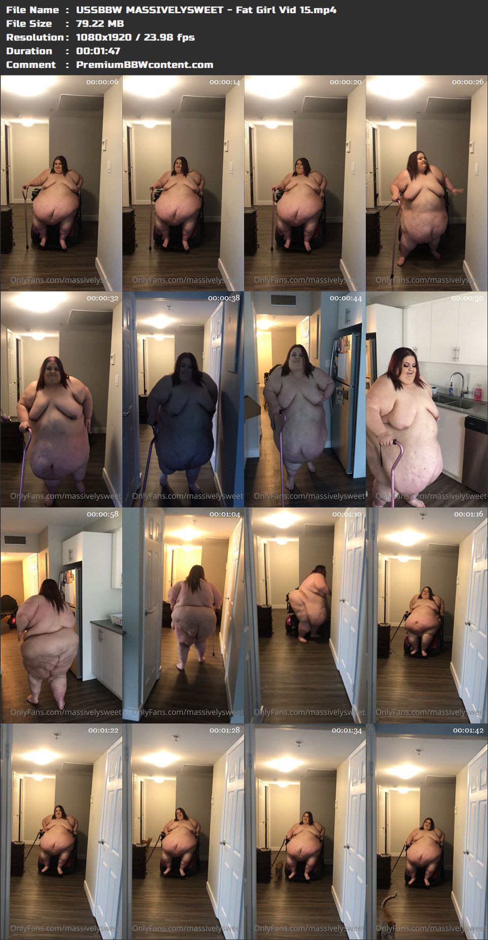 USSBBW MASSIVELYSWEET - Fat Girl Vid 15 thumbnails