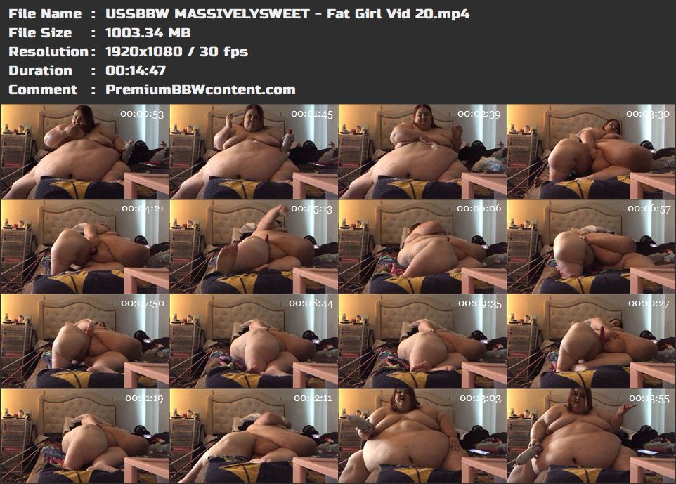 USSBBW MASSIVELYSWEET - Fat Girl Vid 20 thumbnails