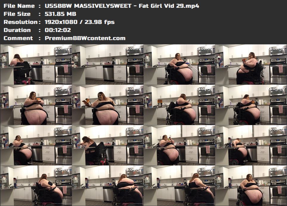 USSBBW MASSIVELYSWEET - Fat Girl Vid 29 thumbnails