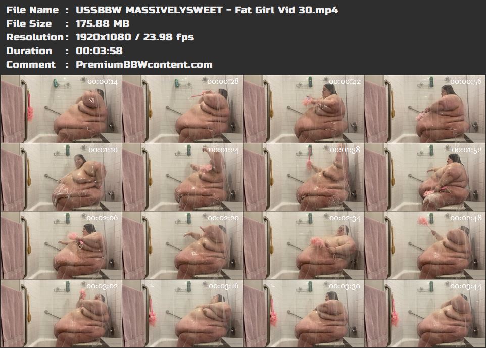 USSBBW MASSIVELYSWEET - Fat Girl Vid 30 thumbnails