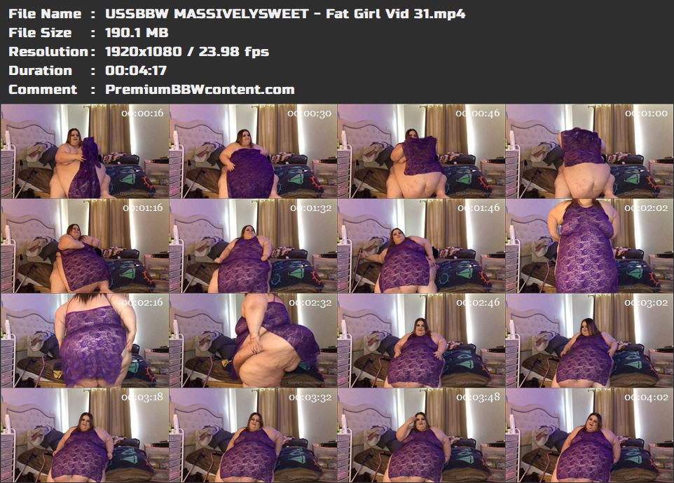 USSBBW MASSIVELYSWEET - Fat Girl Vid 31 thumbnails