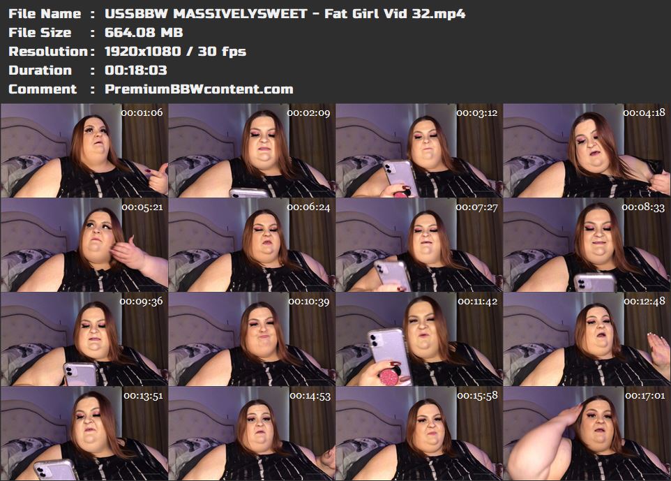 USSBBW MASSIVELYSWEET - Fat Girl Vid 32 thumbnails