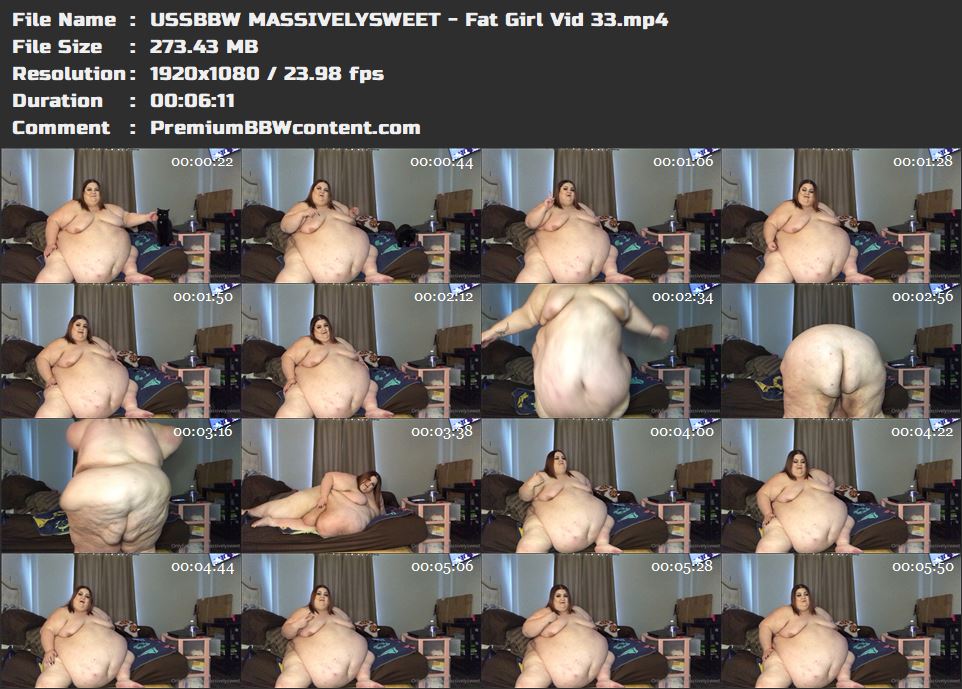 USSBBW MASSIVELYSWEET - Fat Girl Vid 33 thumbnails