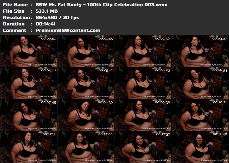 BBW Ms Fat Booty - 100th Clip Celebration 003 thumbnails