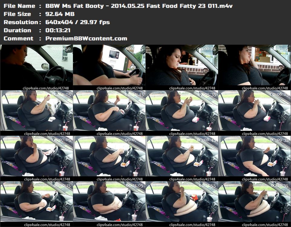 BBW Ms Fat Booty - 2014.05.25 Fast Food Fatty 23 011 thumbnails