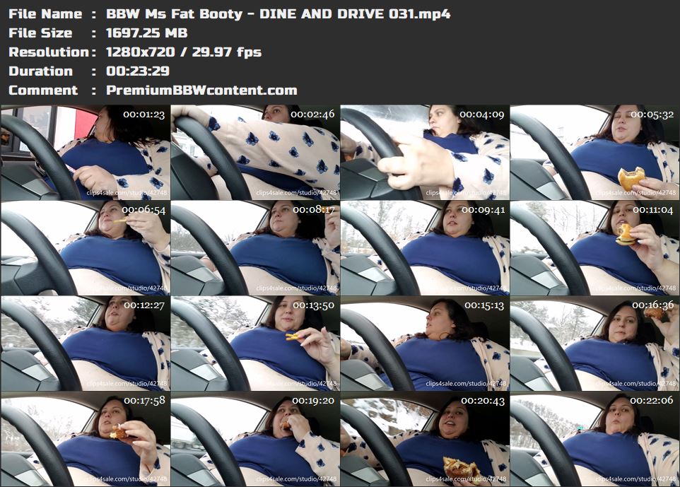BBW Ms Fat Booty - DINE AND DRIVE 031 thumbnails