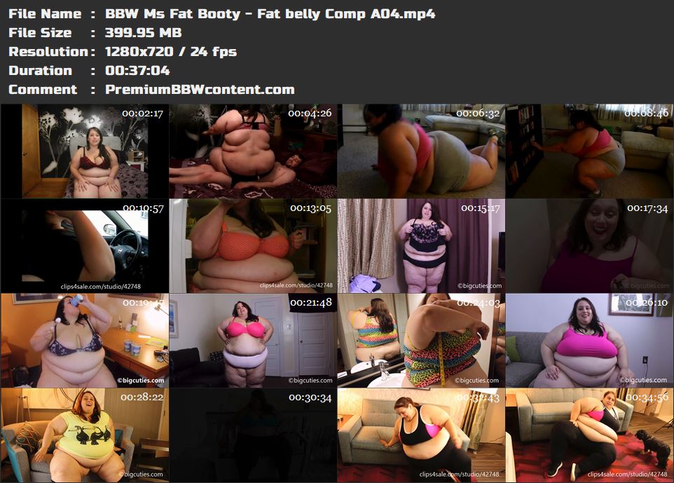 BBW Ms Fat Booty - Fat belly Comp A04 thumbnails