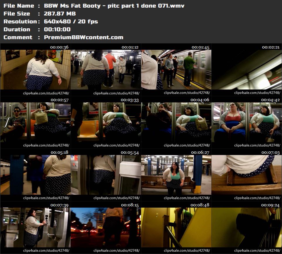 BBW Ms Fat Booty - pitc part 1 done 071 thumbnails