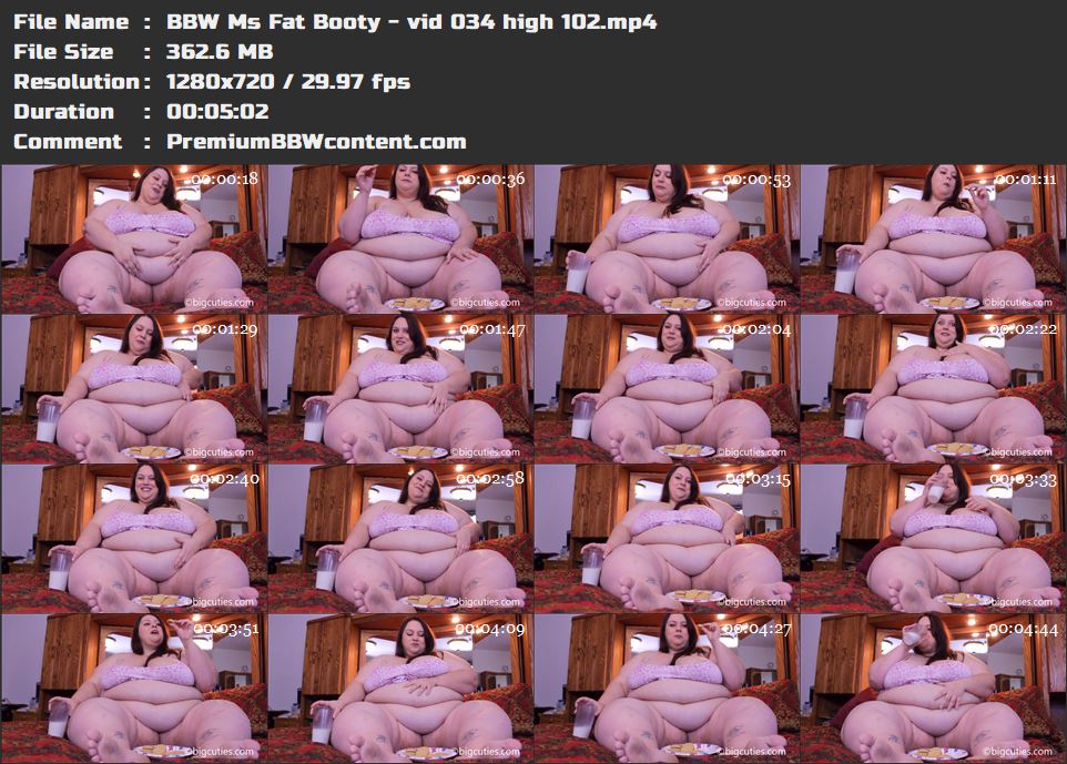 BBW Ms Fat Booty - vid 034 high 102 thumbnails