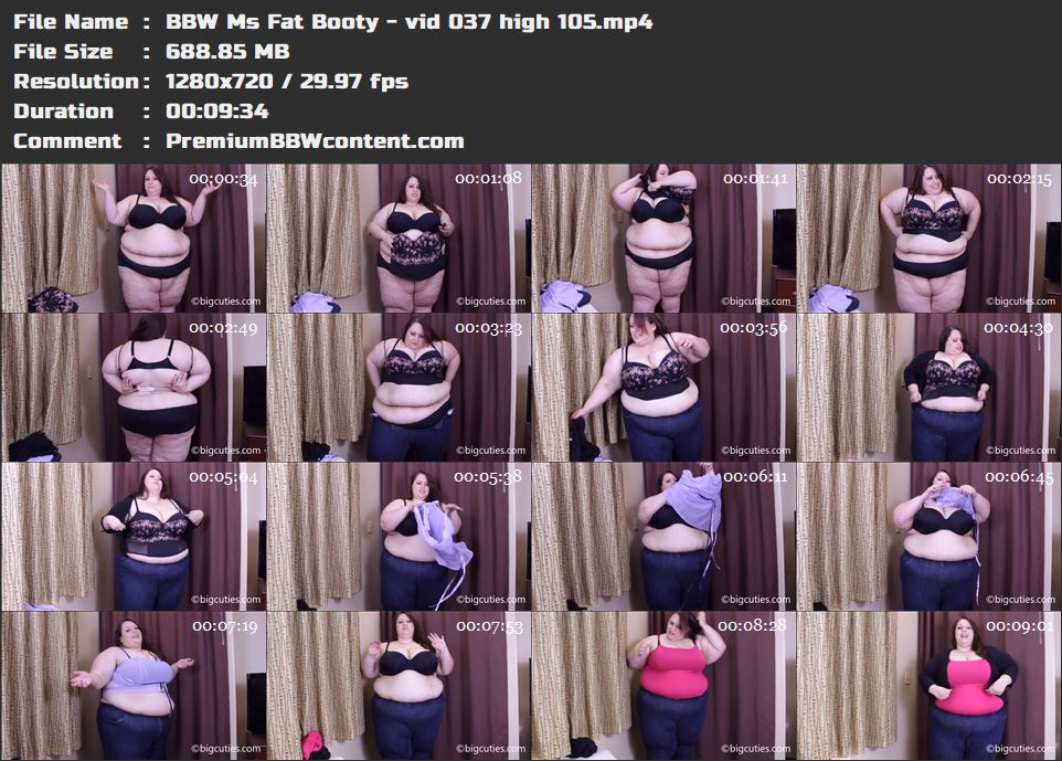 BBW Ms Fat Booty - vid 037 high 105 thumbnails