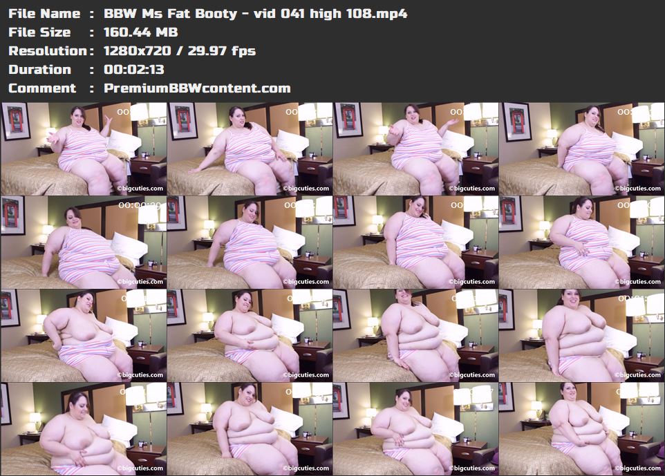 BBW Ms Fat Booty - vid 041 high 108 thumbnails