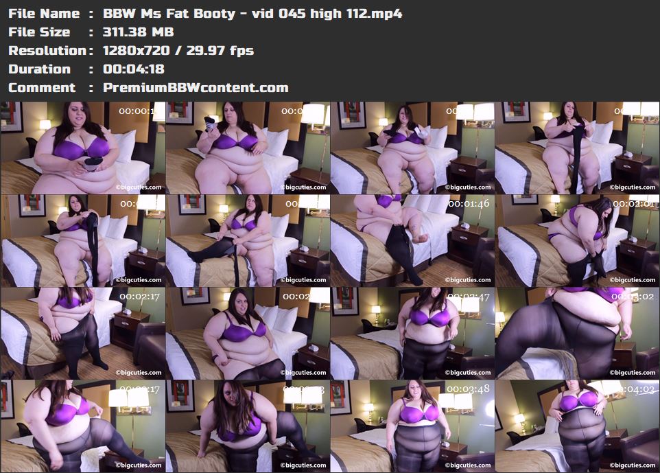 BBW Ms Fat Booty - vid 045 high 112 thumbnails