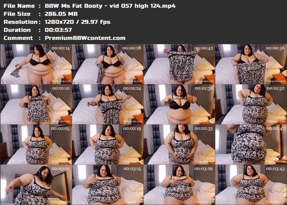 BBW Ms Fat Booty - vid 057 high 124 thumbnails