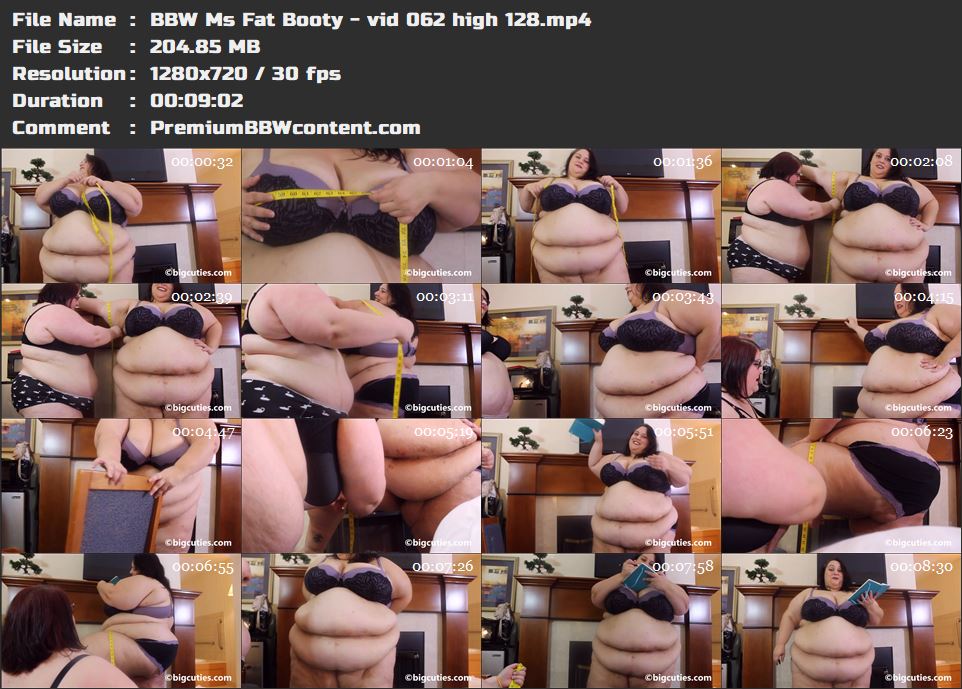 BBW Ms Fat Booty - vid 062 high 128 thumbnails