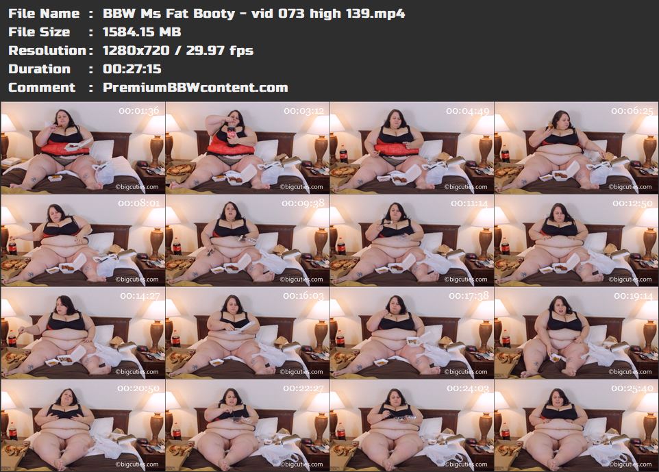 BBW Ms Fat Booty - vid 073 high 139 thumbnails