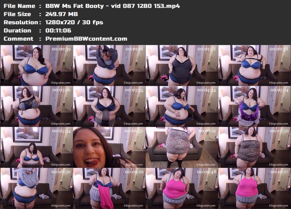 BBW Ms Fat Booty - vid 087 1280 153 thumbnails