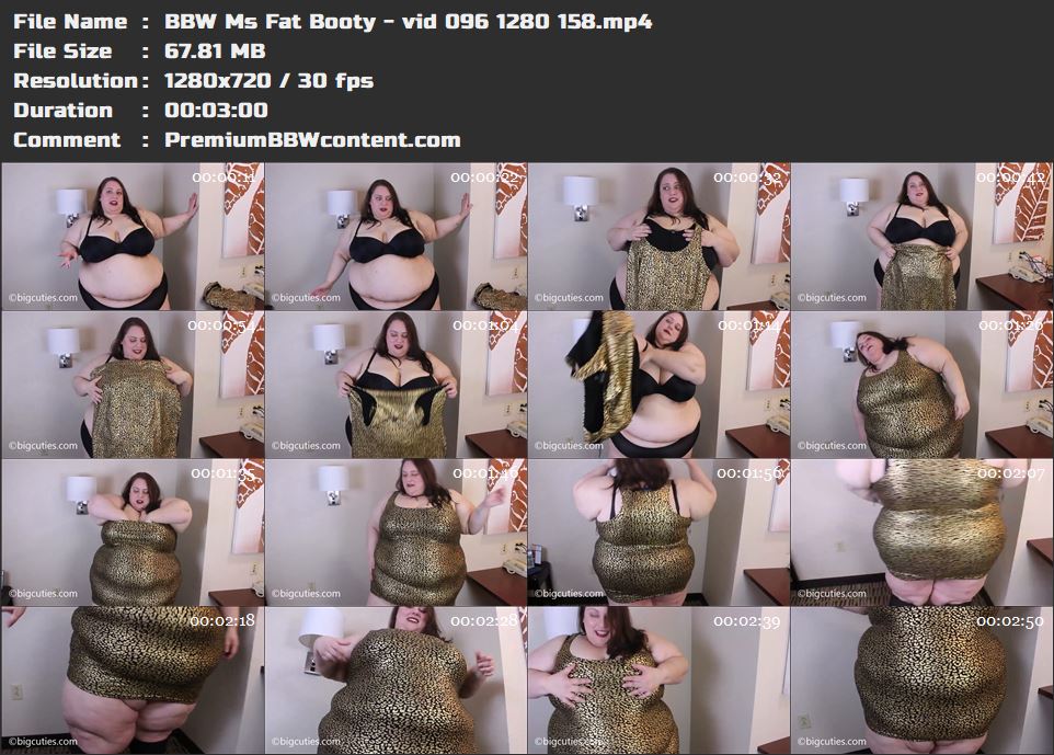 BBW Ms Fat Booty - vid 096 1280 158 thumbnails
