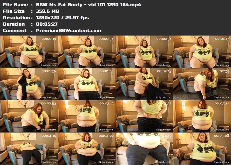 BBW Ms Fat Booty - vid 101 1280 164 thumbnails
