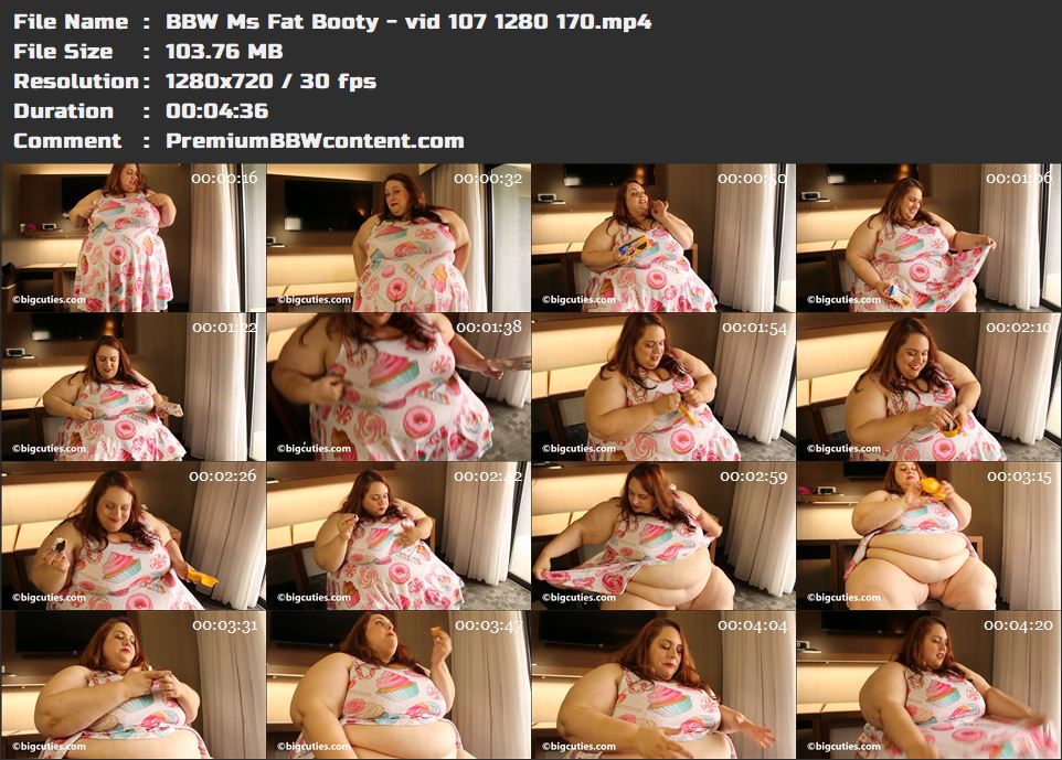 BBW Ms Fat Booty - vid 107 1280 170 thumbnails