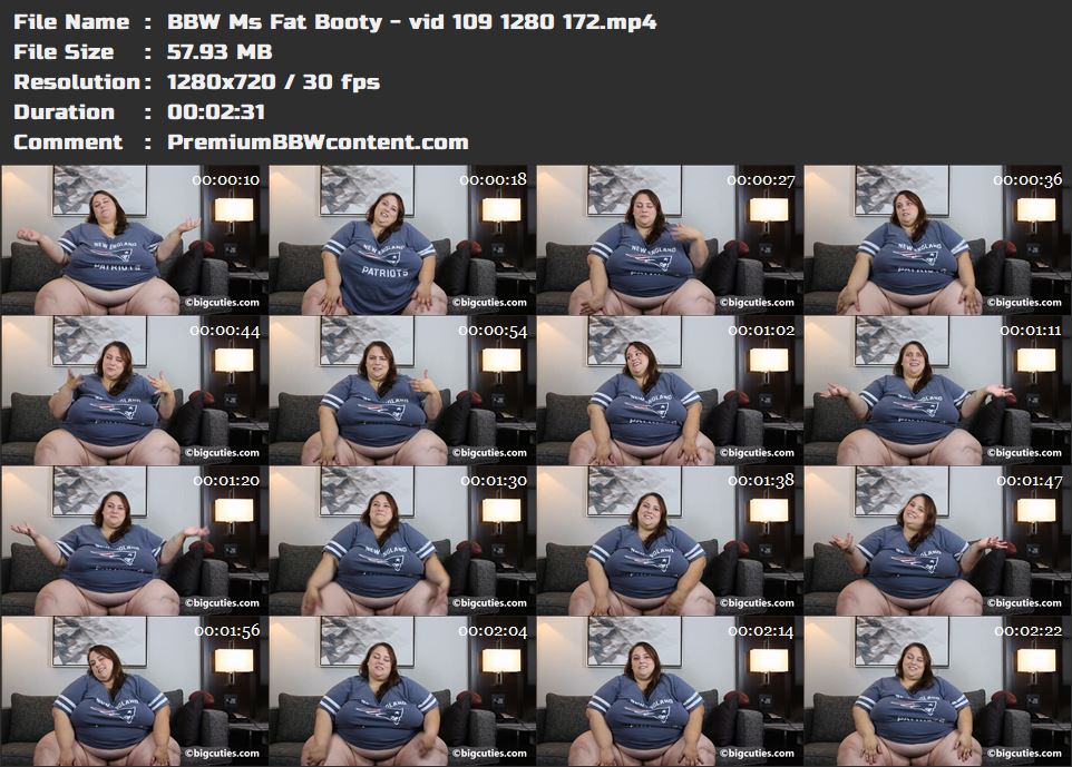 BBW Ms Fat Booty - vid 109 1280 172 thumbnails