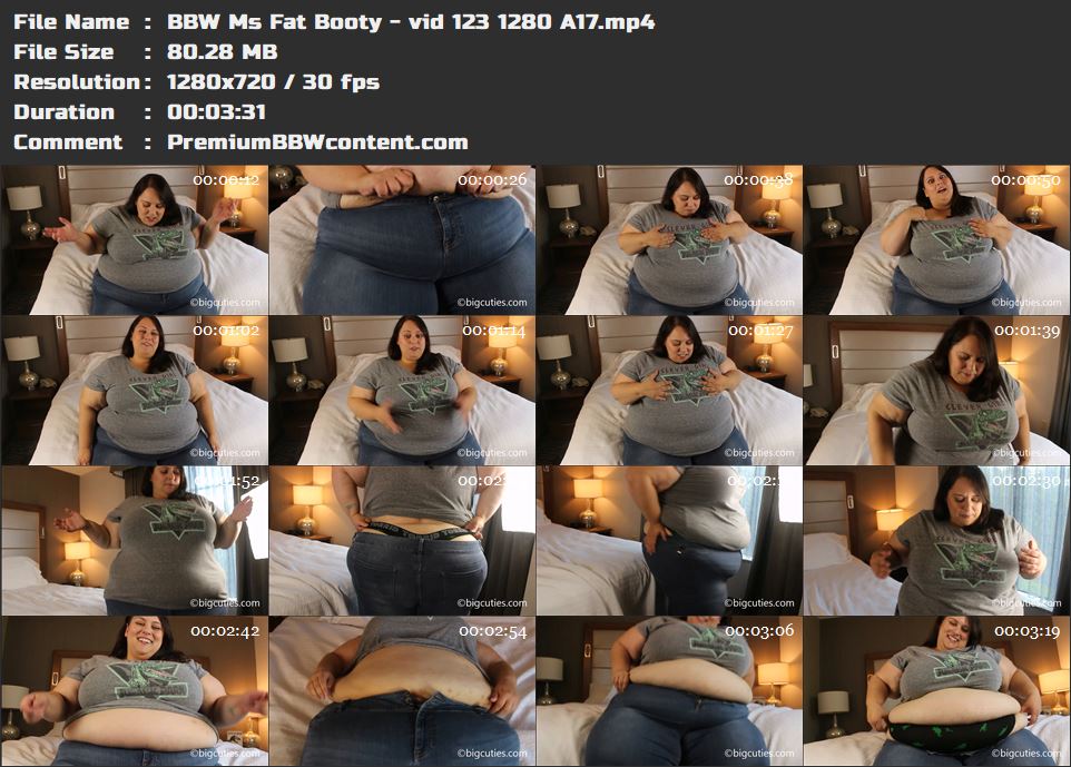 BBW Ms Fat Booty - vid 123 1280 A17 thumbnails