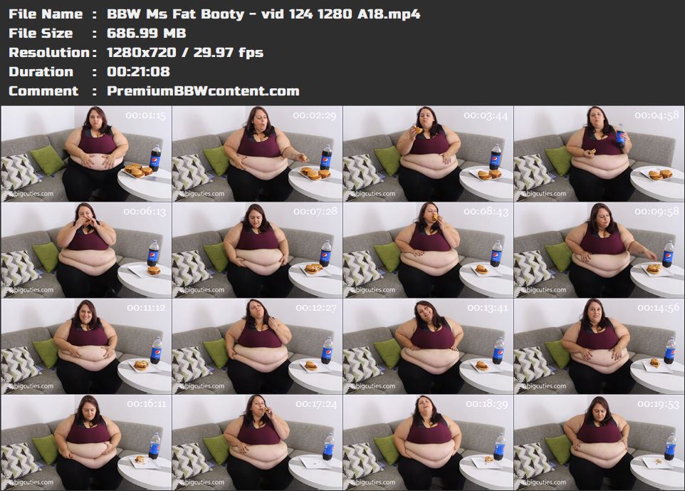 BBW Ms Fat Booty - vid 124 1280 A18 thumbnails