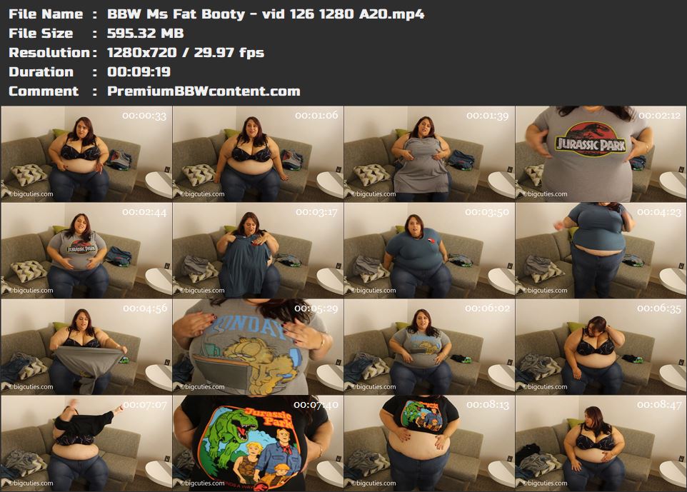 BBW Ms Fat Booty - vid 126 1280 A20 thumbnails