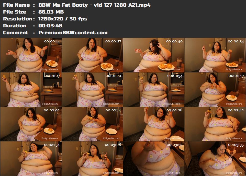 BBW Ms Fat Booty - vid 127 1280 A21 thumbnails