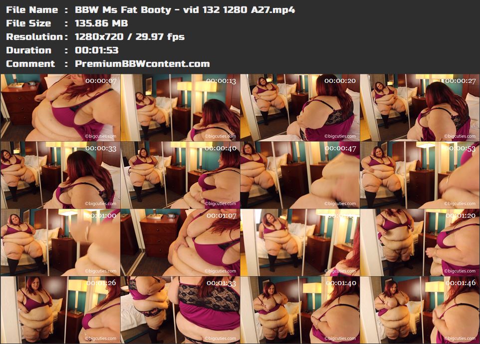 BBW Ms Fat Booty - vid 132 1280 A27 thumbnails