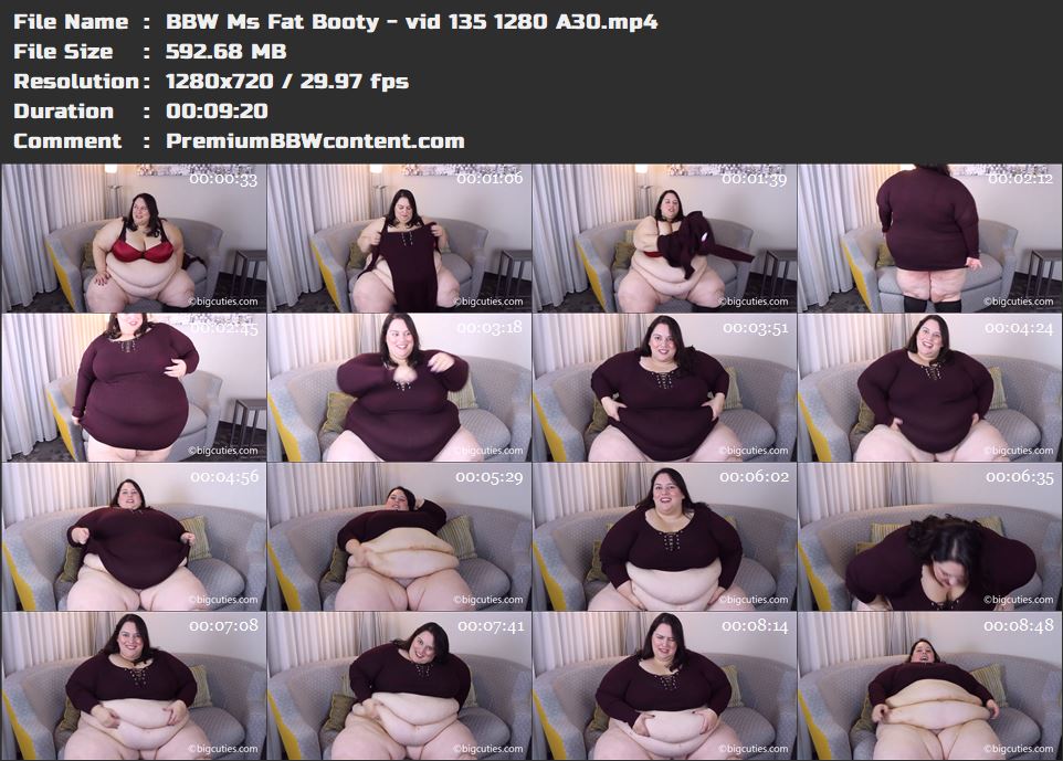 BBW Ms Fat Booty - vid 135 1280 A30 thumbnails