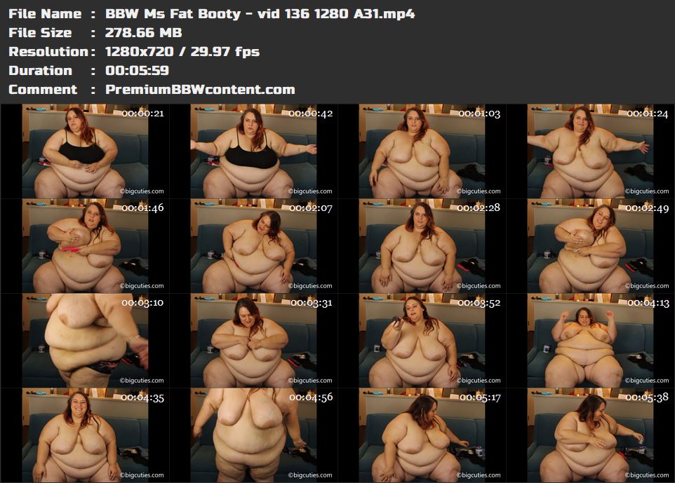 BBW Ms Fat Booty - vid 136 1280 A31 thumbnails