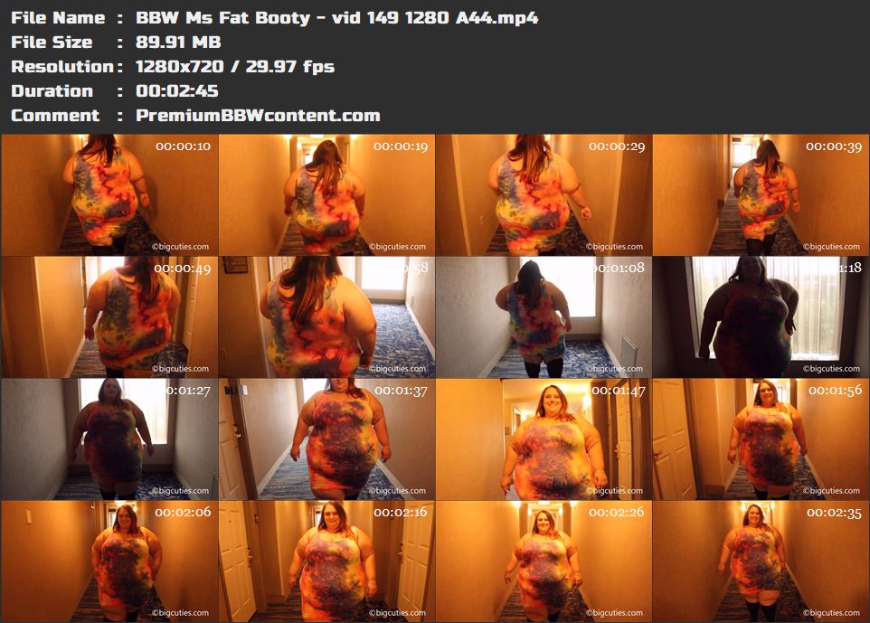 BBW Ms Fat Booty - vid 149 1280 A44 thumbnails
