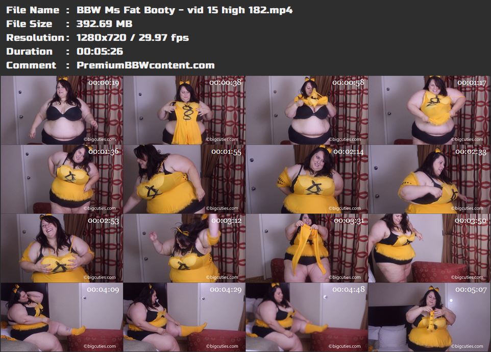 BBW Ms Fat Booty - vid 15 high 182 thumbnails