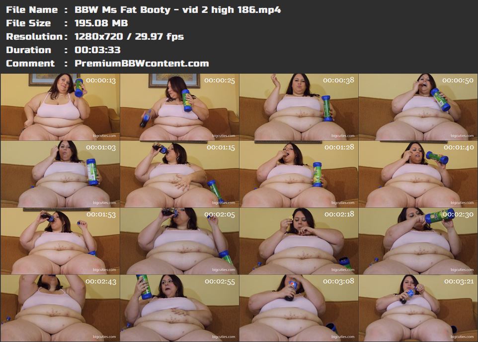 BBW Ms Fat Booty - vid 2 high 186 thumbnails