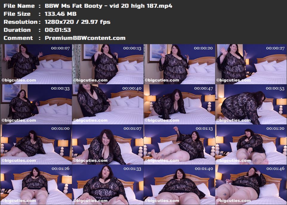 BBW Ms Fat Booty - vid 20 high 187 thumbnails