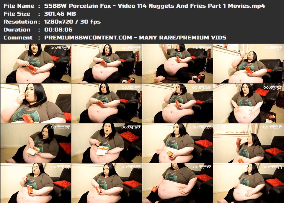 SSBBW Porcelain Fox - Video 114 Nuggets And Fries Part 1 Movies thumbnails