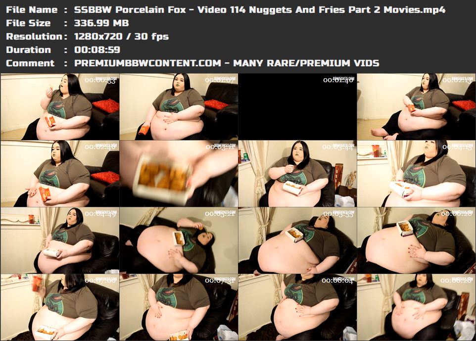 SSBBW Porcelain Fox - Video 114 Nuggets And Fries Part 2 Movies thumbnails
