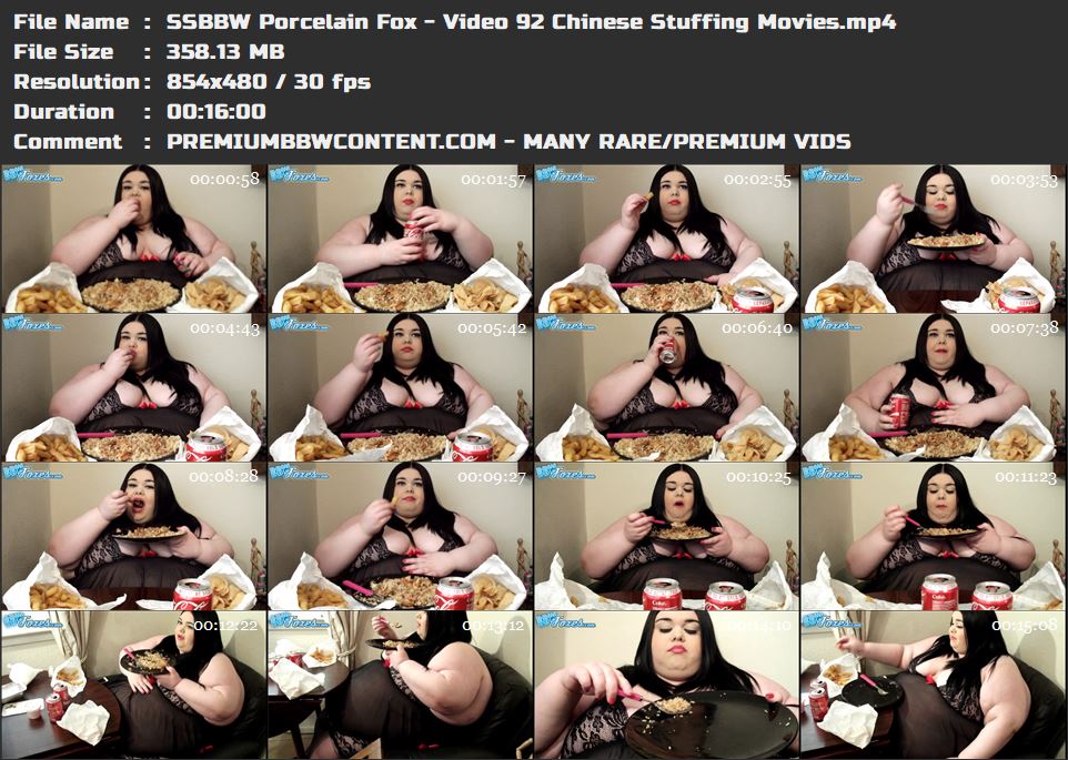 SSBBW Porcelain Fox - Video 92 Chinese Stuffing Movies thumbnails