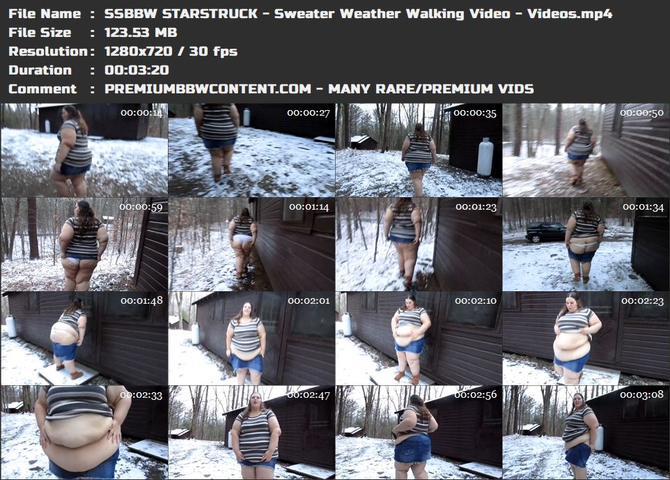SSBBW STARSTRUCK - Sweater Weather Walking Video - Videos thumbnails