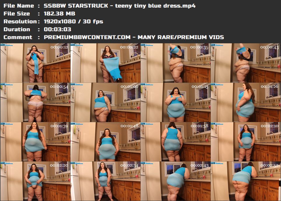 SSBBW STARSTRUCK - teeny tiny blue dress thumbnails