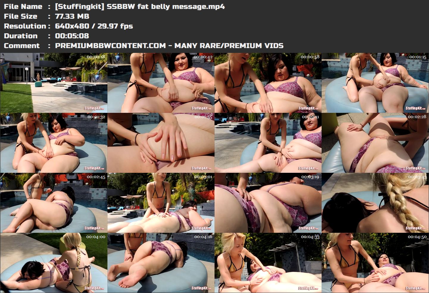 [Stuffingkit] SSBBW fat belly message thumbnails