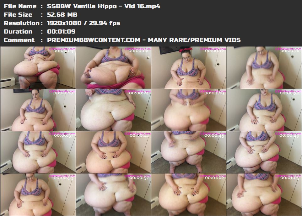 SSBBW Vanilla Hippo - Vid 16 thumbnails