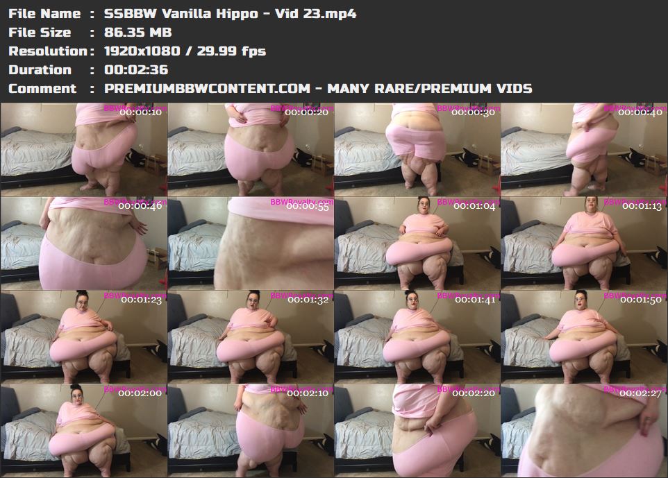 SSBBW Vanilla Hippo - Vid 23 thumbnails