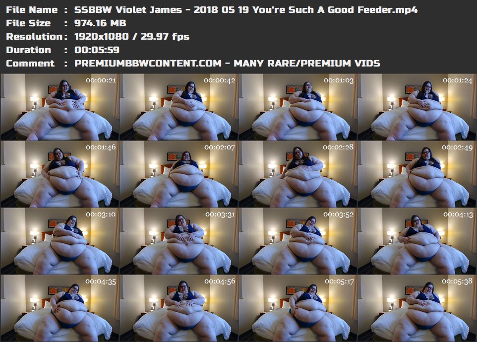 SSBBW Violet James - 2018 05 19 You're Such A Good Feeder thumbnails