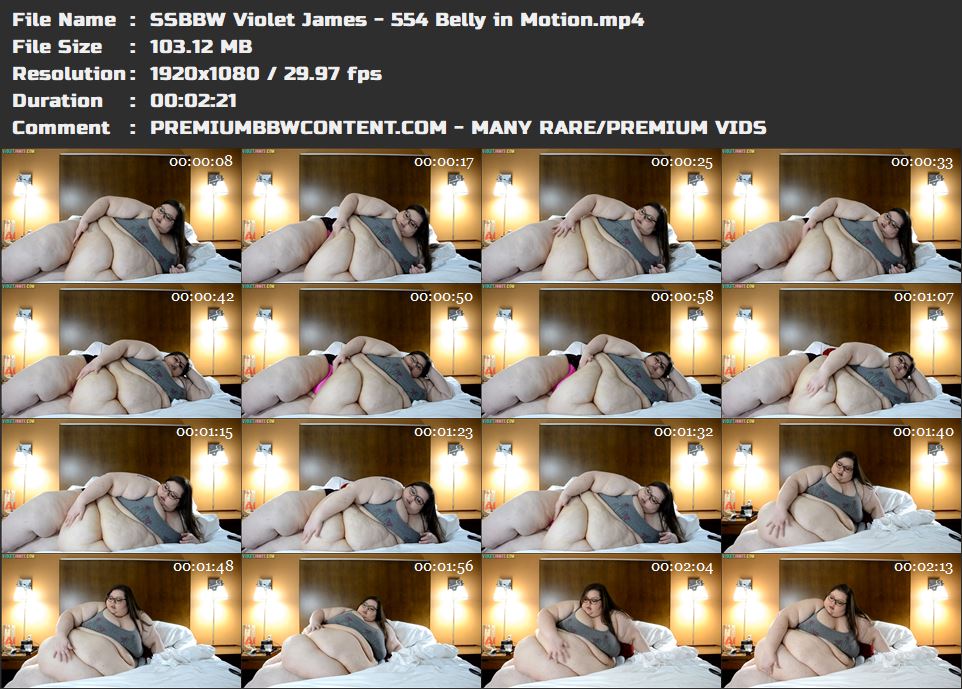 SSBBW Violet James - 554 Belly in Motion thumbnails