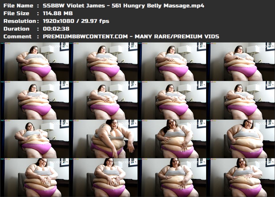 SSBBW Violet James - 561 Hungry Belly Massage thumbnails