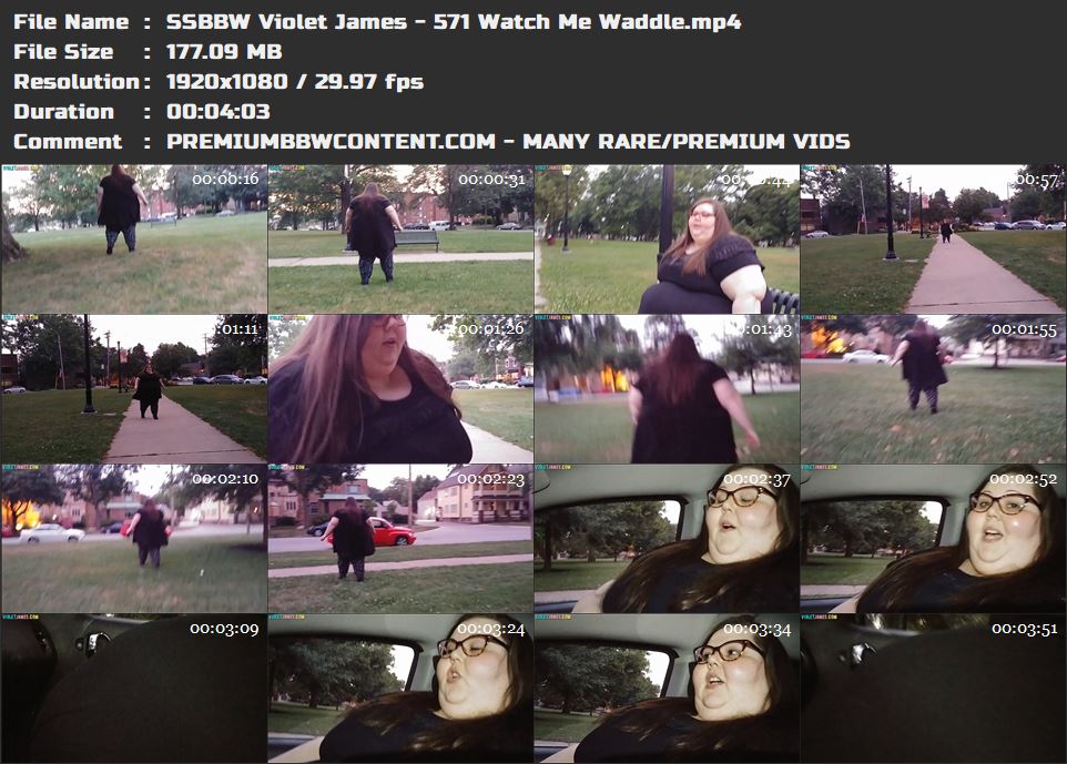 SSBBW Violet James - 571 Watch Me Waddle thumbnails